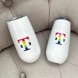🧡 New T-Mobile set of 2 Pride 2023 Tumbler 🏳️‍🌈 cup beach picnic
